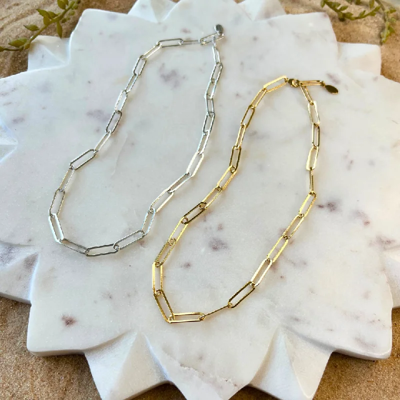 Trendy women's necklaces-Off the Chain Choker | Precious Metals