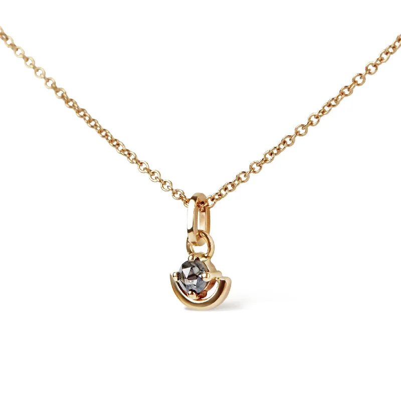 Women's zodiac necklaces-Cradled Diamond Necklace