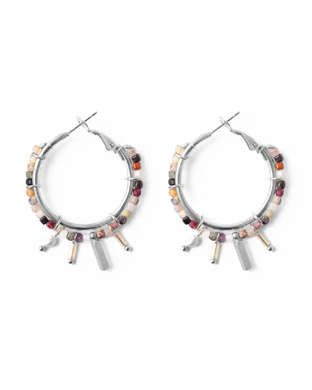 Women's exclusive earrings-Gemma Silver Earrings