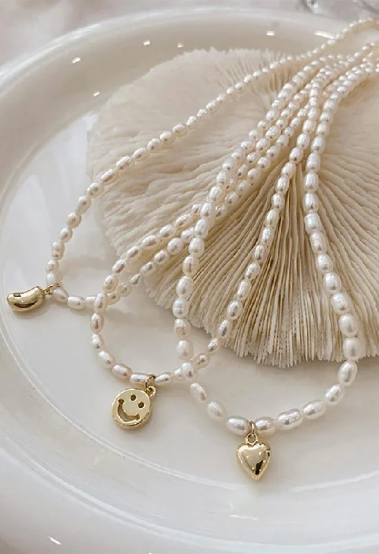 Women's bridal necklaces-Pearl Pendant Necklace