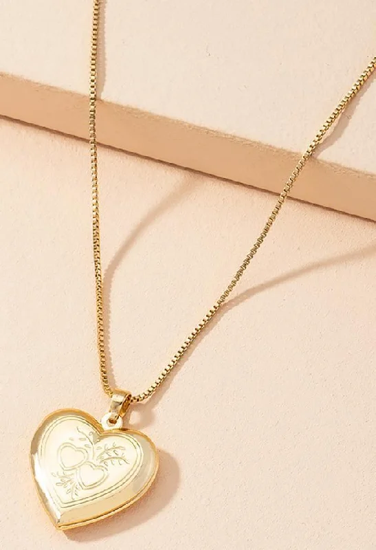 Women's pet memorial necklaces-Heart-shaped Pendant Necklace