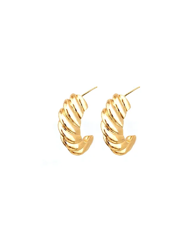 Women's jade earrings-Cresson Gold Earrings