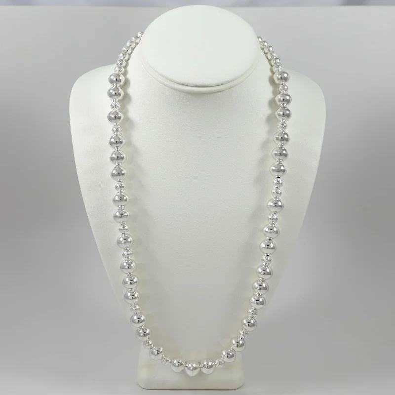 Women's art deco necklaces-Navajo Pearl Necklace