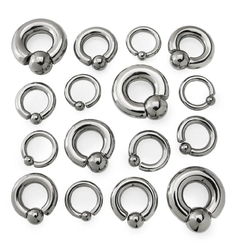 Women's zodiac rings-Internally Threaded Titanium Captive Bead Ring