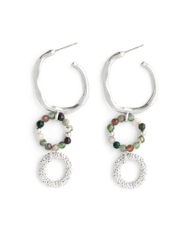 Women's chandelier earrings-Emery Silver Earrings