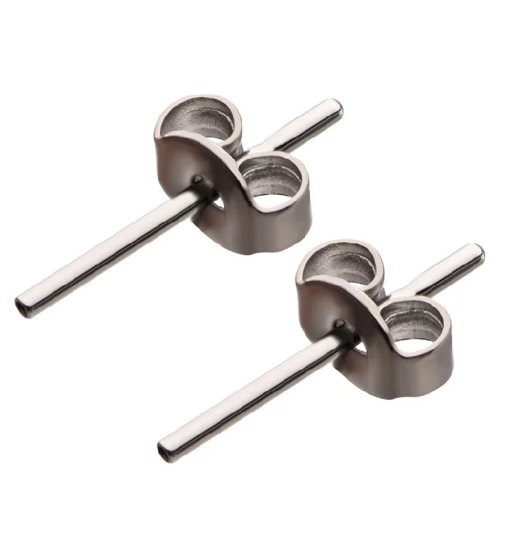 Women's cross rings-20G Titanium Threadless Earring Posts