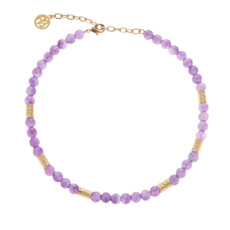 Women's locket necklaces-Violette Royale Necklace