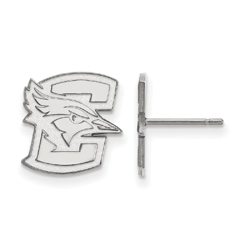 Women's holiday earrings-Sterling Silver Creighton University Small Post Earrings