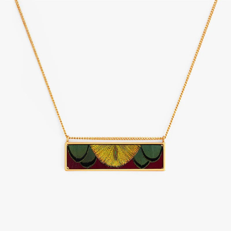 Women's symbolic necklaces-Popo Agie Bar Necklace