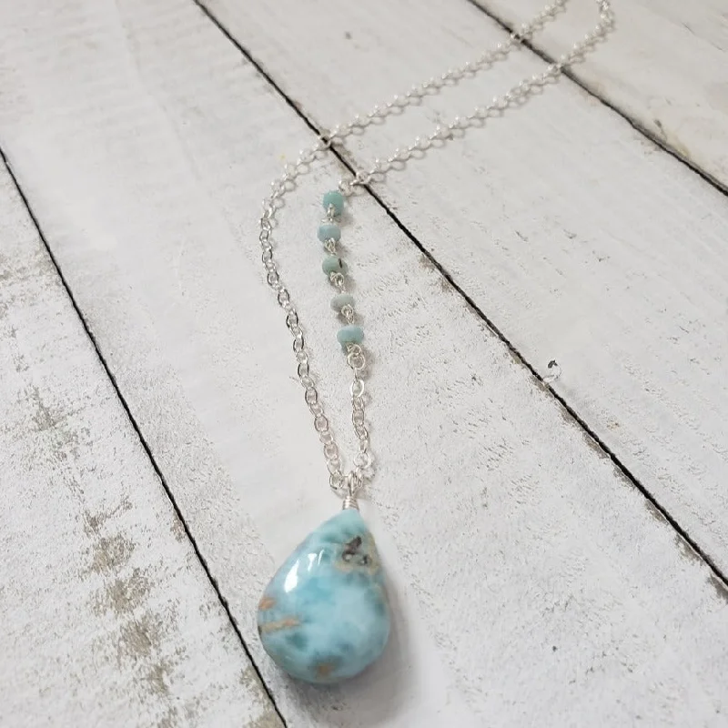 Designer women's necklaces-St. Tropez Necklace | Larimar