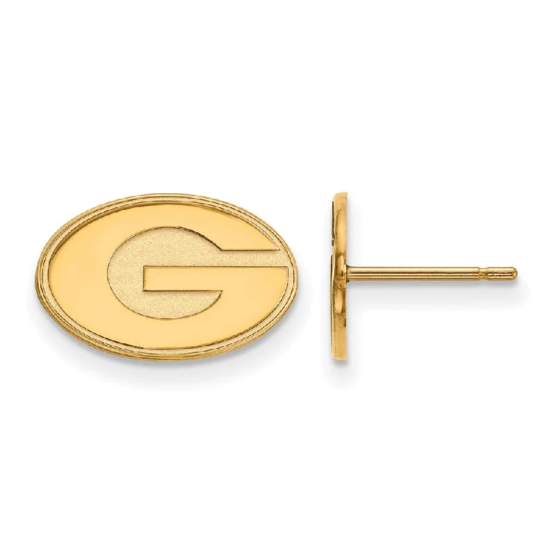 Women's unique earrings-14k Yellow Gold University of Georgia XS (Tiny) 'G' Post Earrings