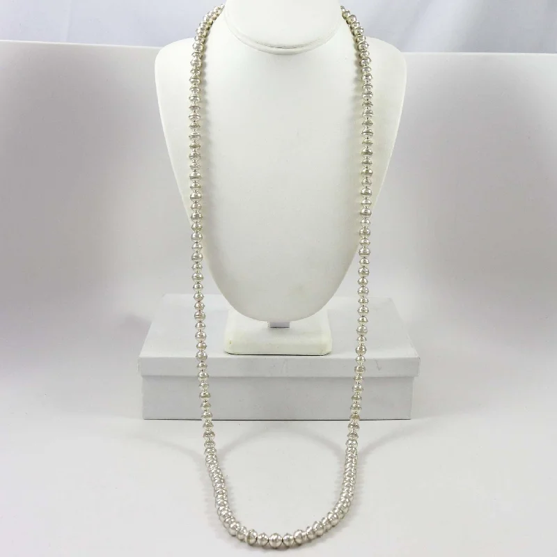 Women's gold-plated necklaces-Navajo Pearl Necklace