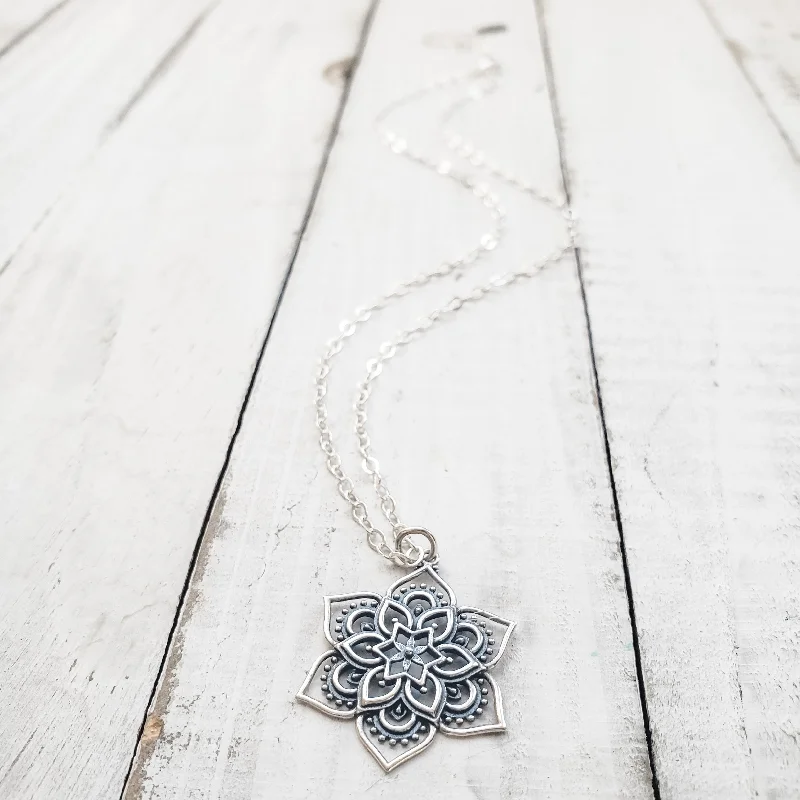 Women's crystal necklaces-Zen Blossom Necklace