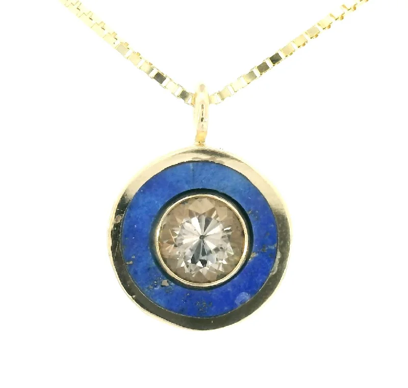 Luxury women's necklaces-Colorado Lapis & Colorado Smokey Quartz Cerclen Necklace