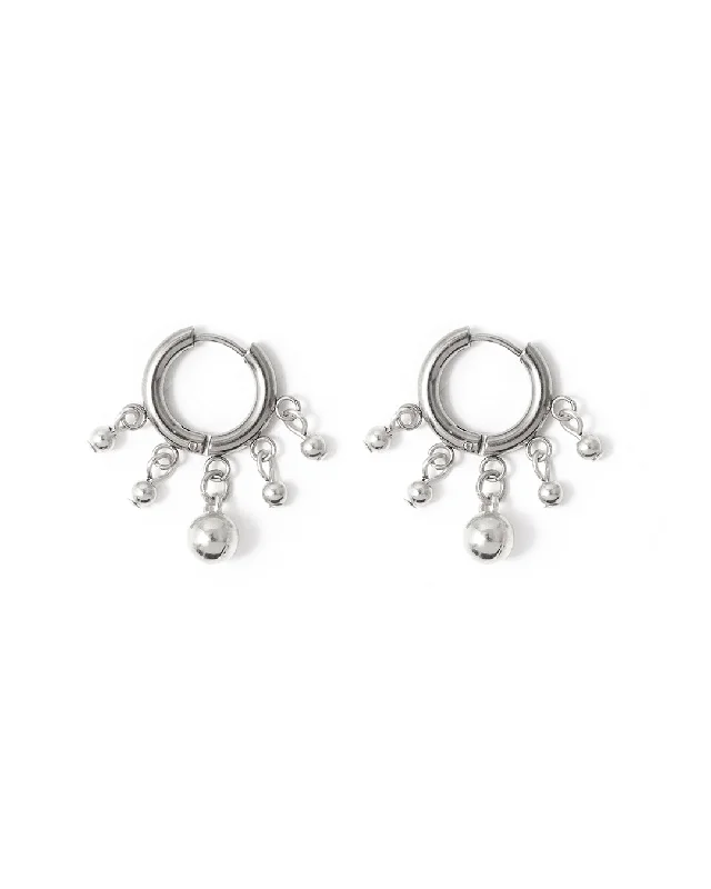 Custom women's earrings-Lorno Silver Earrings