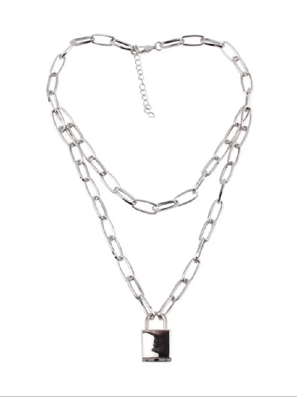 Women's everyday necklaces-Cadet Sass Lock Necklace