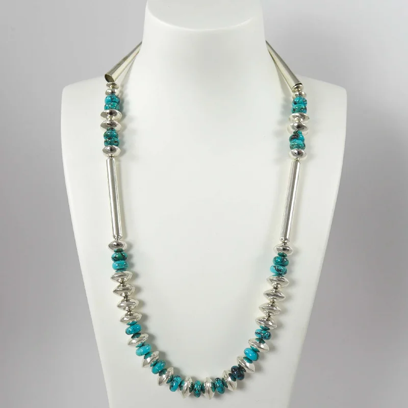 Women's party necklaces-Kingman Turquoise Necklace