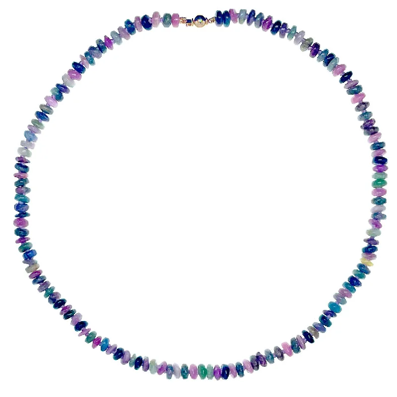 Women's beaded necklaces-Beaded Tourmaline Necklace