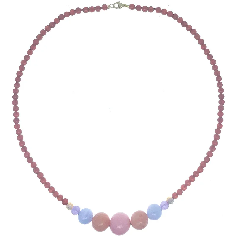 Women's pearl necklaces-Bubbles of Delight Necklace - Juicy Carnelian