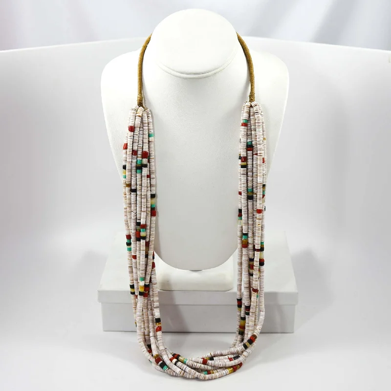 Women's formal necklaces-Multi-Stone Bead Necklace