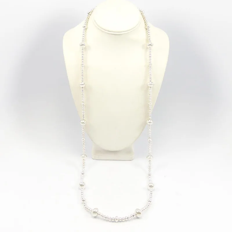 Women's bohemian necklaces-Navajo Pearl Necklace