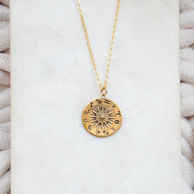 Women's statement necklaces-Zodiac Necklace