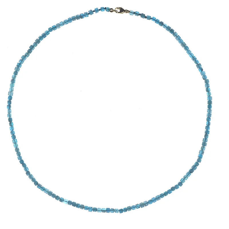 Women's layered necklaces-Moody Micro Necklace - Apatite