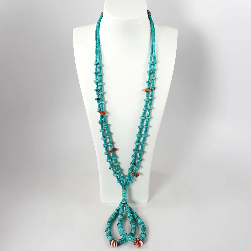 Women's eco-friendly necklaces-1980s Turquoise Jacla Necklace