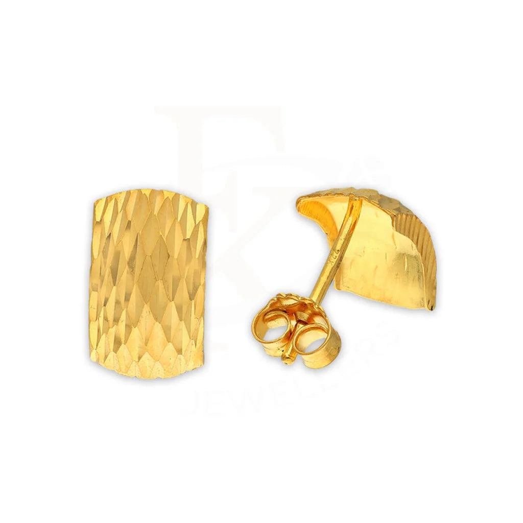 Women's drop earrings-Gold Stud Earrings 22KT - FKJERN22K3133