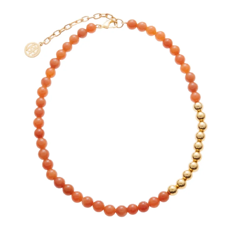 Women's heart-shaped necklaces-Aperol Spritz Necklace