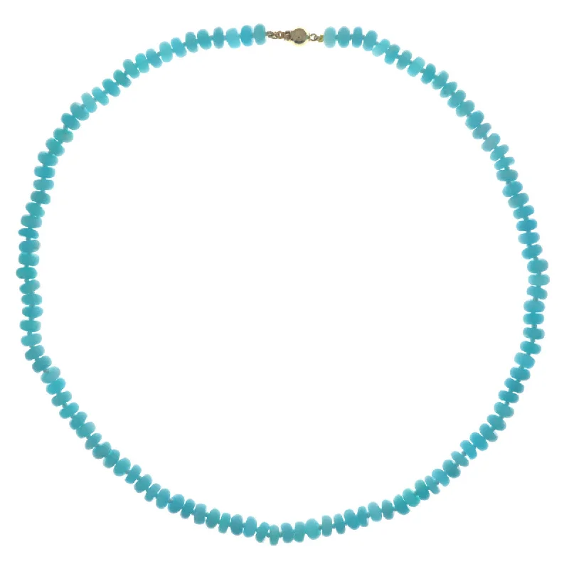 Women's art deco necklaces-Beaded Small Amazonite Necklace