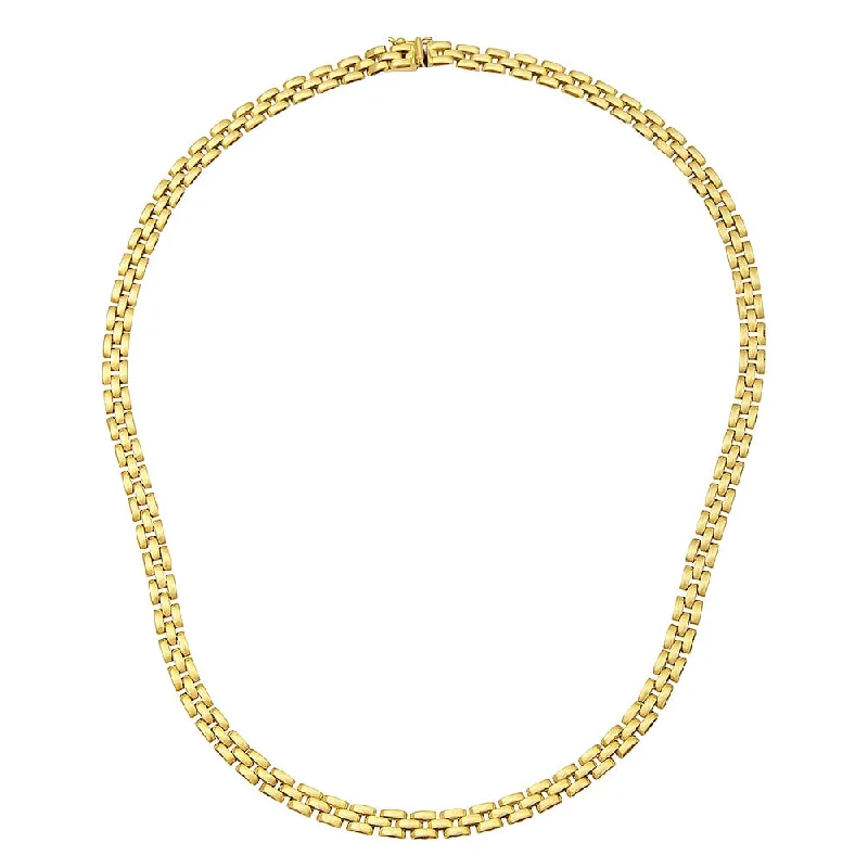 Women's moon phase necklaces-Links 14k Gold Link Necklace