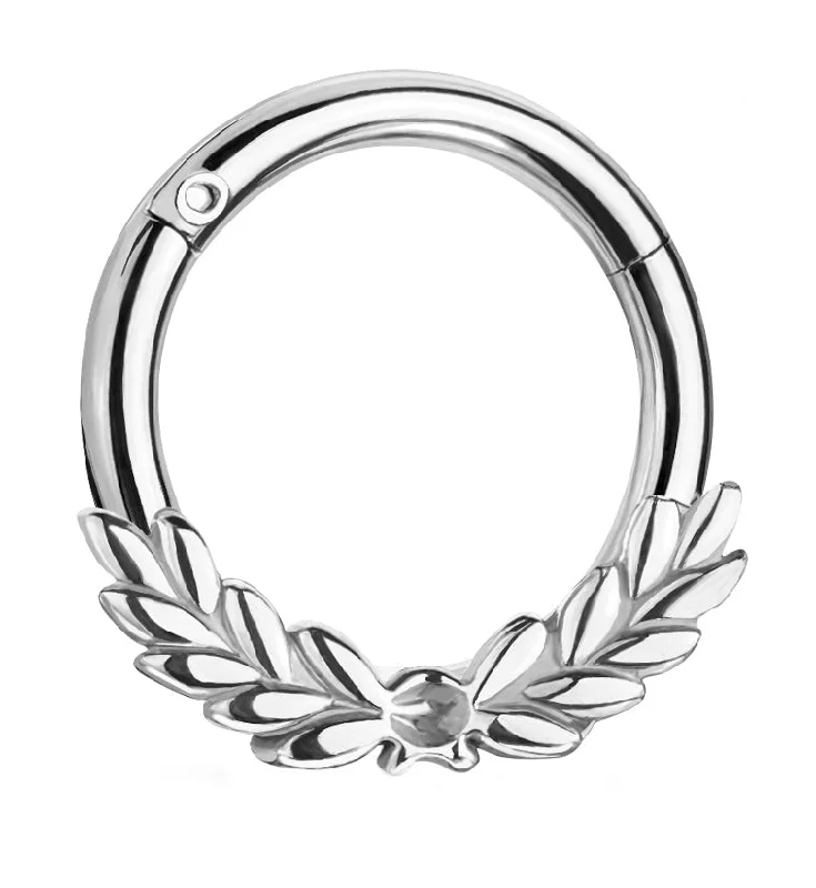 Women's DNA rings-Crest Hinged Segment Ring