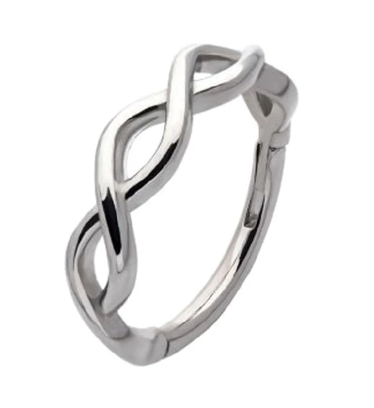 Vintage women's rings-Twisted Hinged Segment Ring