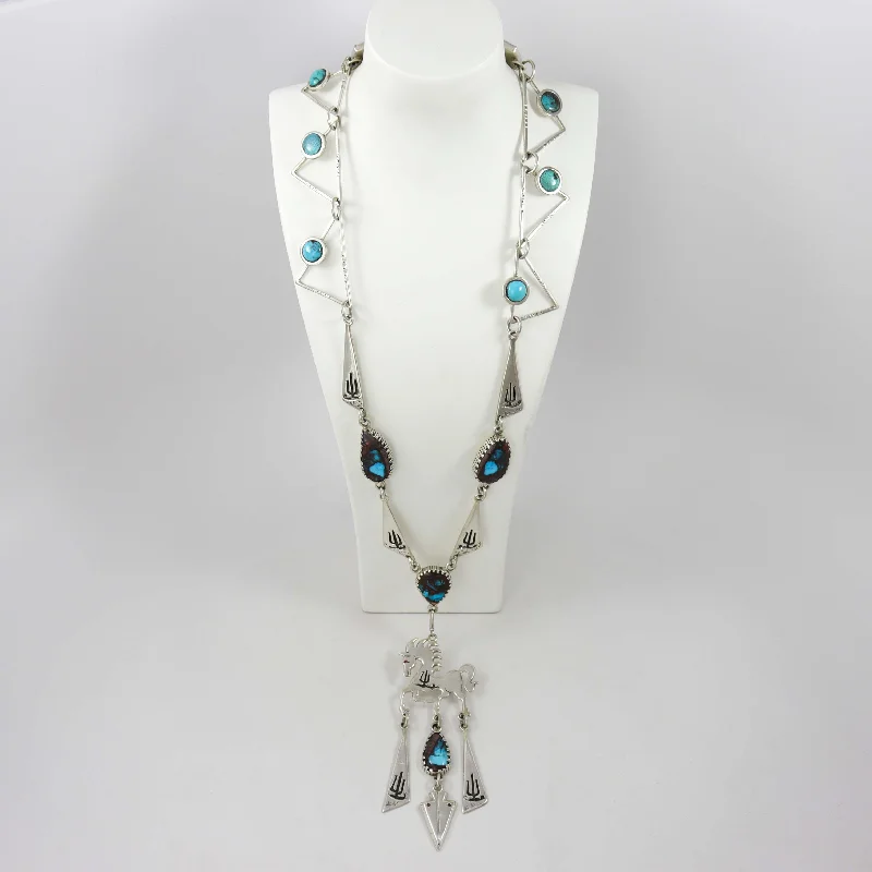 Women's seasonal necklaces-Bisbee Turquoise Necklace