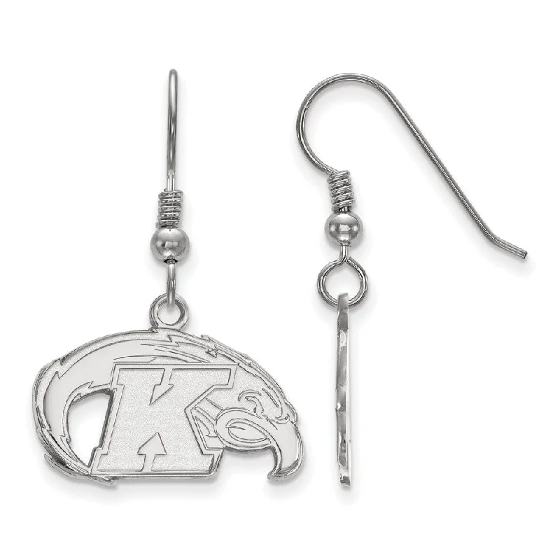 Women's exclusive earrings-Sterling Silver Kent State University Small Dangle Earrings