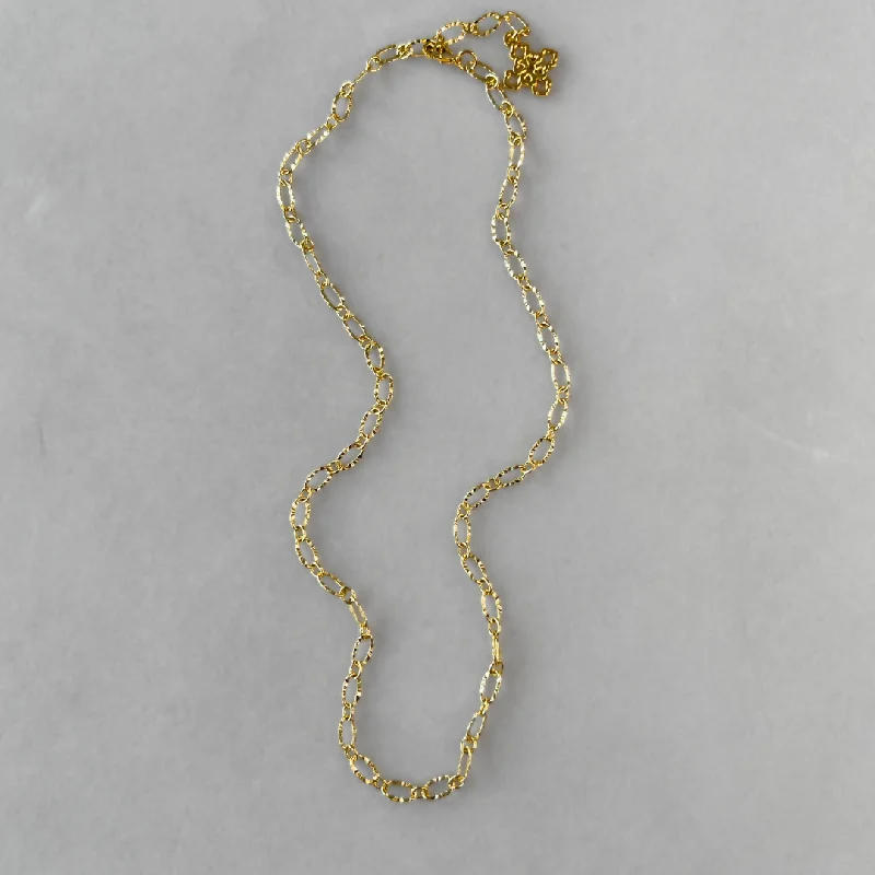 Women's exclusive necklaces-Charm Bar | Oval Chain Necklace