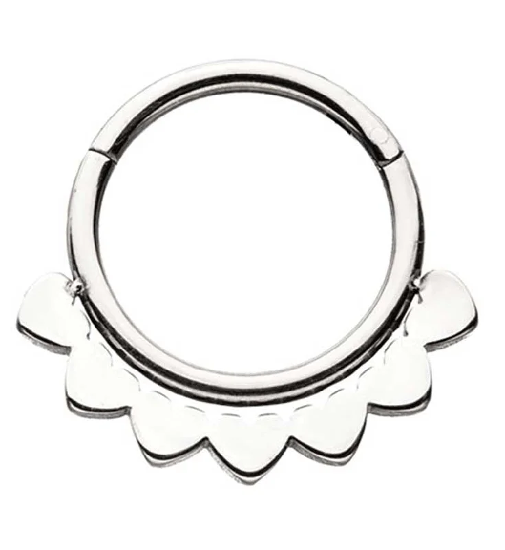 Women's heirloom rings-Adze Hinged Segment Ring