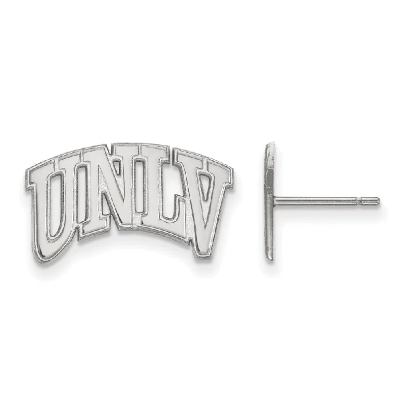 Women's gold-plated earrings-Sterling Silver University of Nevada Las Vegas Post Earrings