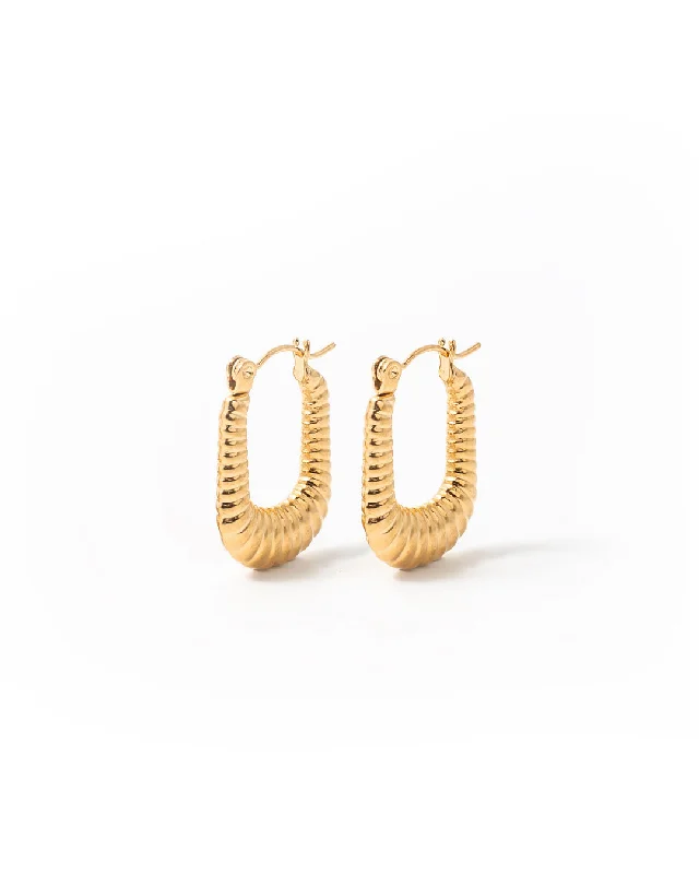 Women's luxury party earrings-Estelle Gold Earrings