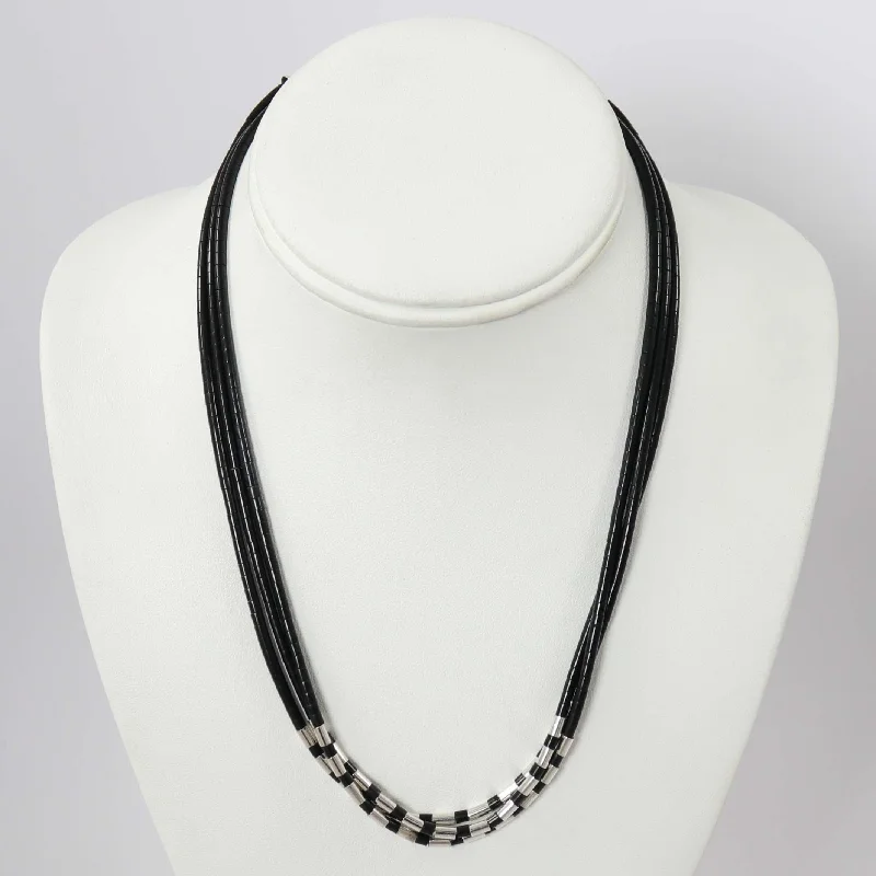 Women's couple necklaces-Jet Necklace