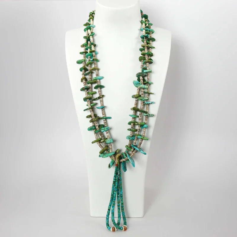 Women's holiday necklaces-1930s Turquoise Jacla Necklace