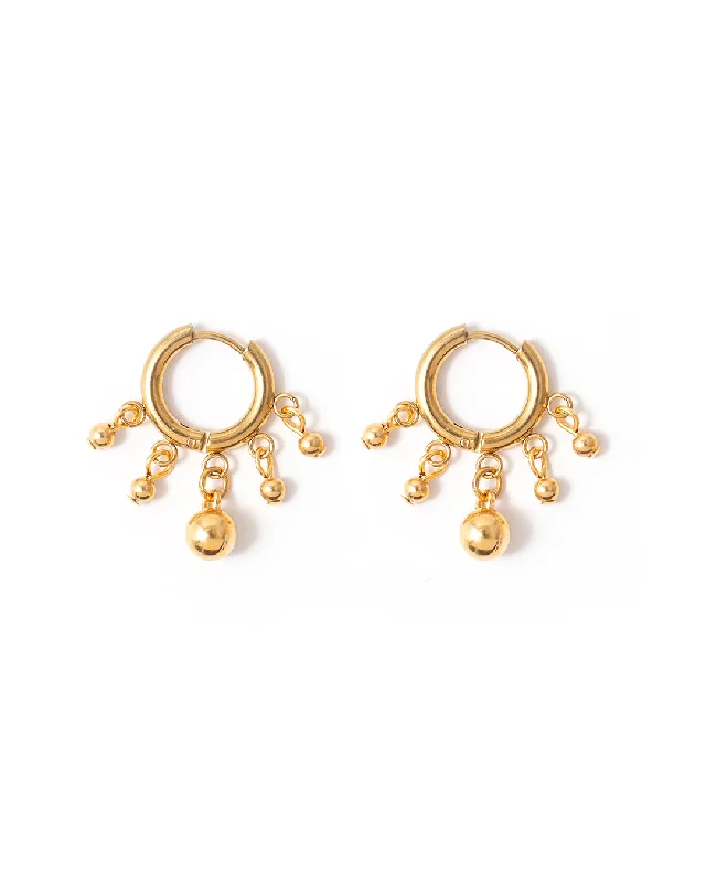 Women's diamond earrings-Lorno Gold Earrings