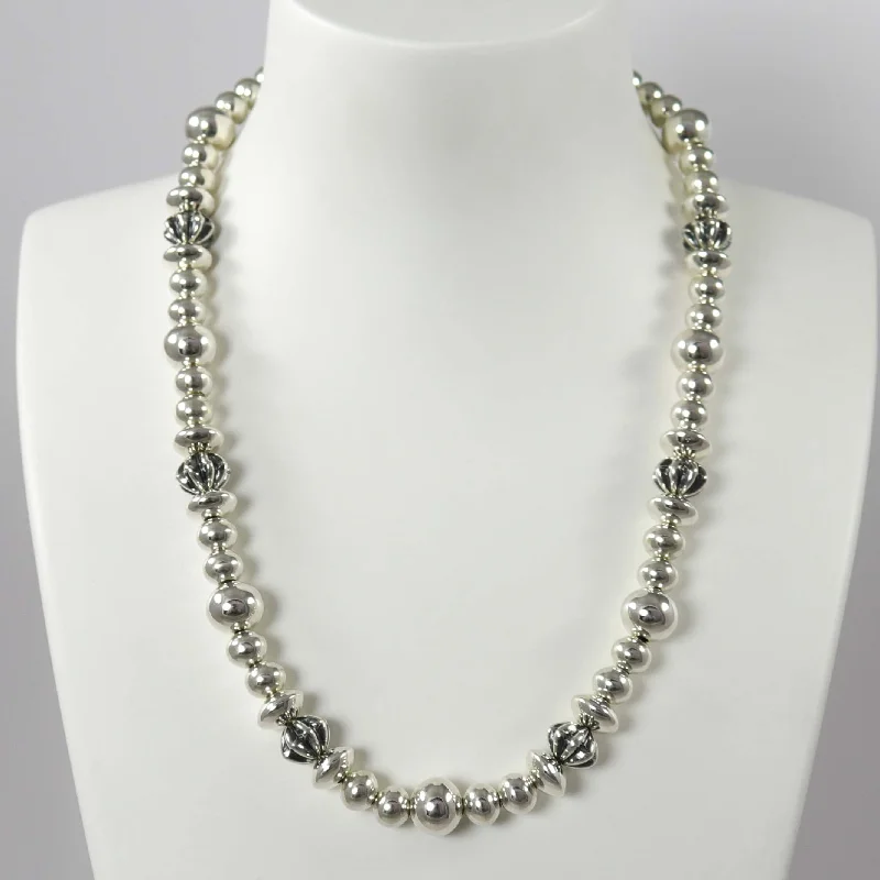 Women's stainless steel necklaces-Navajo Pearl Necklace