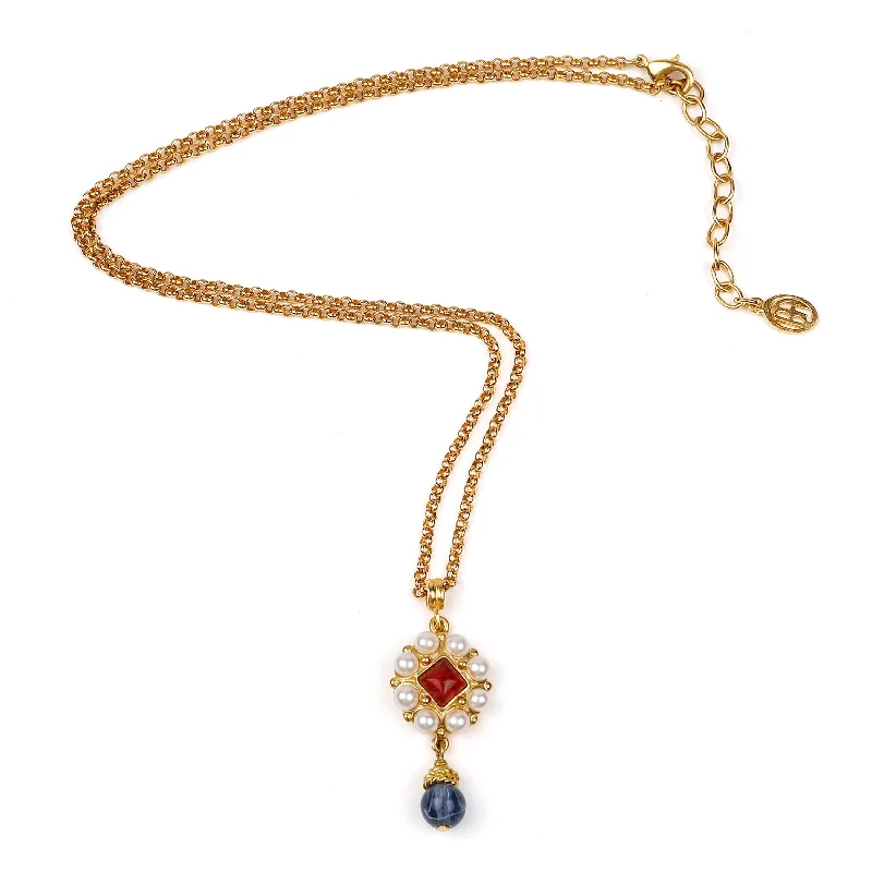 Women's K gold necklaces-Loretta Necklace