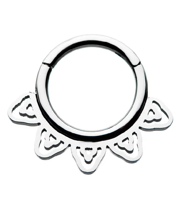 Women's fashion rings-Fuse Hinged Segment Ring