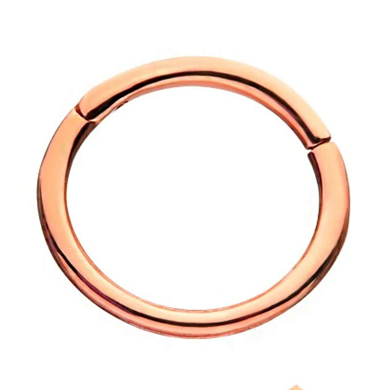 Custom women's rings-14kt Rose Gold Hinged Segment Ring