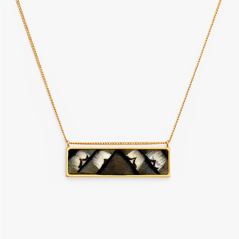 Women's moon phase necklaces-Brittlebank Bar Necklace