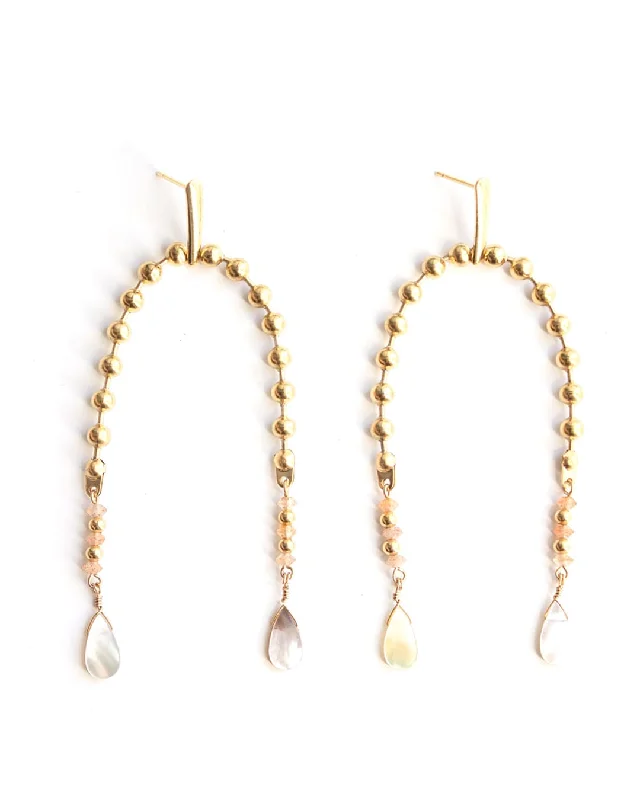 Women's hoop earrings-Arizona Gold Earrings