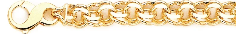 Women's wedding bangles-10.3mm Double Link Bracelet